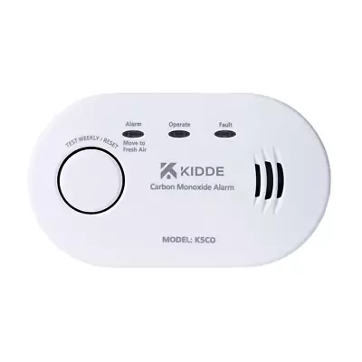 Kidde 5CO - 10 Year Life LED Carbon Monoxide Detector / CO Alarm With Batteries • £17.22