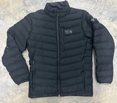 MOUNTAIN HARDWEAR Men's Q-Shield 750 Down Puffer Jacket Size Medium As-is Black • $49.99