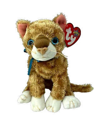 £6.99 • Buy Ty Beanie Babies - MATTIE The Ginger And White Cat / Kitten Soft Toy 