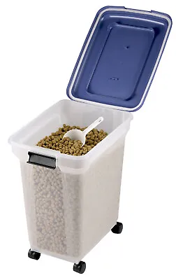 £30.35 • Buy Airtight Plastic Storage Catering Bin Container Pet Food On Wheels - 15 Kg Load