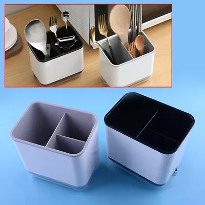 $16.65 • Buy Kitchen Cutlery Utensil Drainer Holder Organizer Basket Caddy