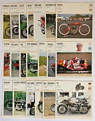Rare Historic & Classic Motorcycles Photo Collector Cards X 20 • $29
