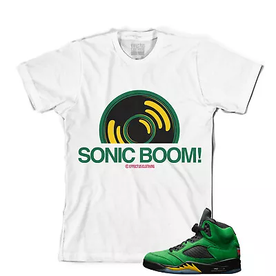 Tee To Match Air Jordan Retro 5 Elevate Oregon Ducks. Sonic Boom Tee  • $24