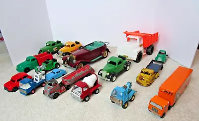 Huge Strombecker Tonka Hubley Bandai Allied  Ralstoy Tootsie Marx Toy Car Lot • $100