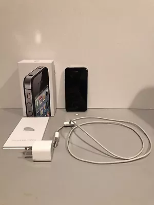 Apple IPhone 4 16GB Black Verizon Smartphone Clean ESN Box Very Good! • $49.99