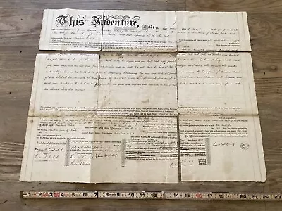 Rare! Original 1829 Lebanon County TS  Pennsylvania Land Deed Indenture Document • $75