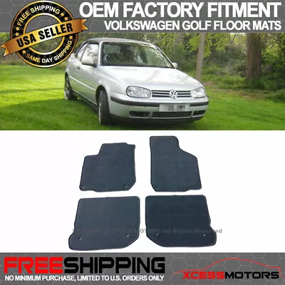 Fits 99-05 Volkswagen Gli Golf Jetta Mk4 Floor Mats Front Rear Gray 4PC - Nylon • $43.99