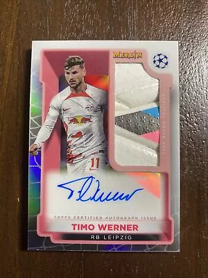 2022-23 Merlin's Soccer Timo Werner  Auto 10 Color Match Ball Case Hit SSP • $49.99