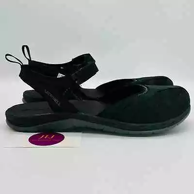 Merrell Women's Siren Wrap Q2 Black Closed Toe Active Sandals J37480 Size 9 • $28