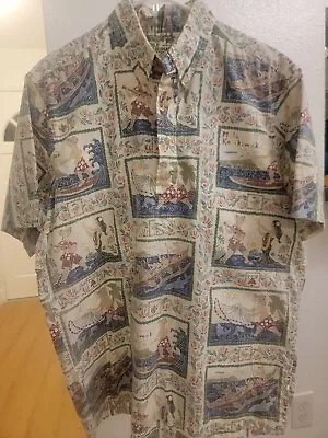 Mele Kalikimaka Mens Shirt Large Hawaiian Reyn Spooner Limited Edition Popover • $69.99