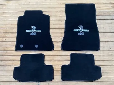 For Mustang SHELBY GT 500 Floor Mats Carpet Black 4pcs 2015-2023 With Snap • $139.50