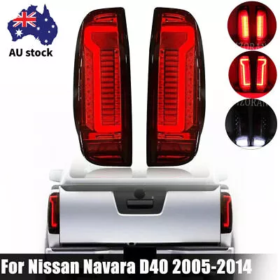 Sequential Smoked LED Rear Tail Light Brake Lamp For Nissan Navara D40 2005-2016 • $191.19