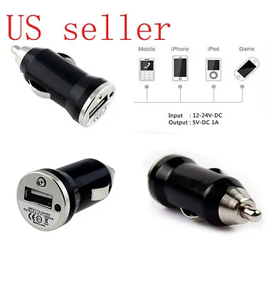 Micro Mini Car Cigarette Lighter To USB Charger Adapter For I Phones/mp3s/TomTom • $7.50