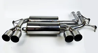 Quad 3  Stainless Tips Axle Back Exhaust Mufflers For BMW M3 E46 01-06  • $299.99