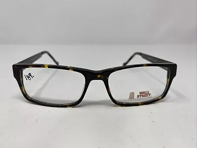 Wall Street 734 DEMI 54-17-145 Demi Brown Plastic Full Rim Eyeglasses Frame /E44 • $48.38