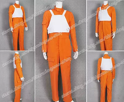 Star Wars Cosplay X-Wing Pilot Costnme Uniform Orange Jumpsuit Vest High Quality • $105.30