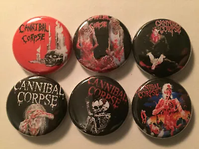 Cannibal Corpse 1  Pins Buttons Badges Set Of 6 OLD SCHOOL Death Metal • $4.49