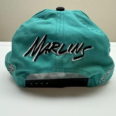 Vintage 90’s Florida Miami Marlins MLB Baseball Snapback Hat • $28.88