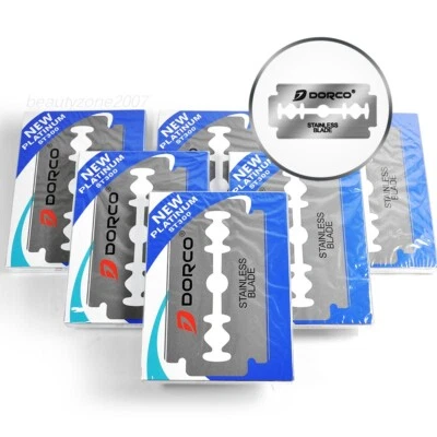 $37.99 • Buy Dorco ST300 Platinum Extra Double Edge Razor Blades 100ct Total 600 Pcs (6 Pack)
