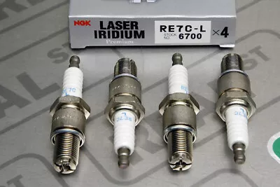 NGK 6700 RE7CL RE7C-L Laser Iridium Leading Spark Plugs Box Of 4 For RX-8 04-11 • $161.49