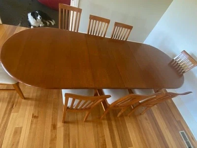 $2200 • Buy Chiswell Wooden Extendable Dining Table And Chair Set