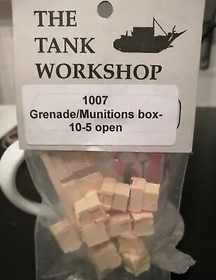 1/35 The Tank Workshop Resin Grenade /Ammunition Boxes (5 Opened + 5 Closed)  • £10