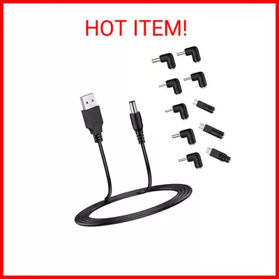 LIANSUM USB To DC 5V Power Cord Universal DC 5.5x2.1mm Plug Jack Charging Cable • $14.76