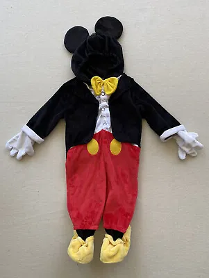 TOYS R US DISNEY Baby MICKEY MOUSE Children’s Costume Dress Up Child Sz 9-12 Mos • $19.99