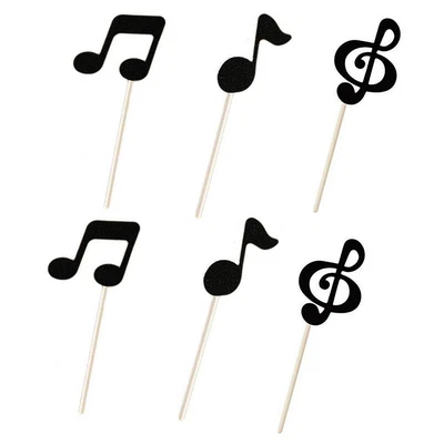 £4.91 • Buy Festival Party Supplies Cupcake Topper Kids Birthday Cake Decor Music Notes
