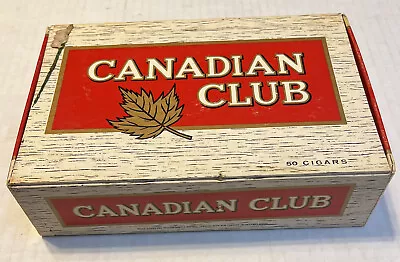 Canadian Club Cigar Box Vintage T.E. Brooks & Co. Red Lion PA. 9 Cent • $19.95