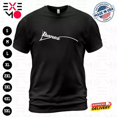 Ibanez Guitars Logo Men's Black T-Shirt Size S-5XL • $20.99