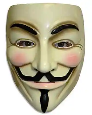 $12.18 • Buy V For Vendetta Mask Anonymous Guy Fawkes Fancy Dress Adult Costume Accessory