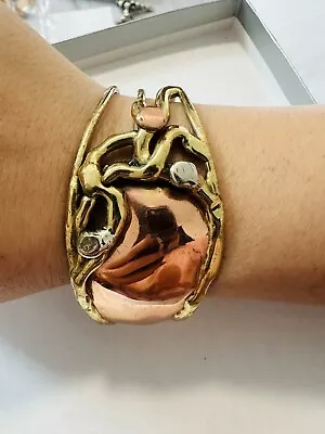 Vintage Solid Copper Cuff Bracelet • $18