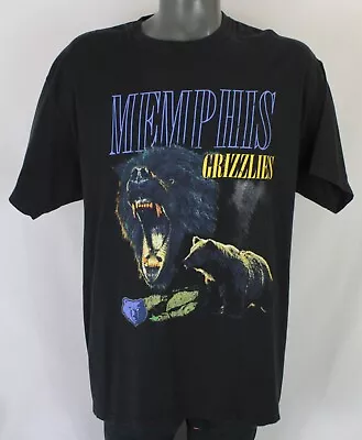 Memphis Grizzlies Y&R Real Bear Graphic Black T-Shirt Mens XL NBA Caricature • $29.99