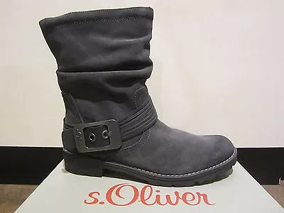 S.Oliver Boots Ankle Boots Boots Dark Grey Lightweight Lined New • $69.43