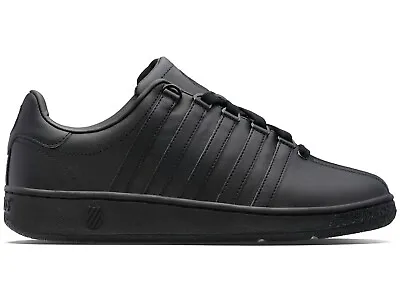 K-Swiss Men Classic VN Medium Leather Sneaker Black 03343-001-M / 07321-001-M • $69.95