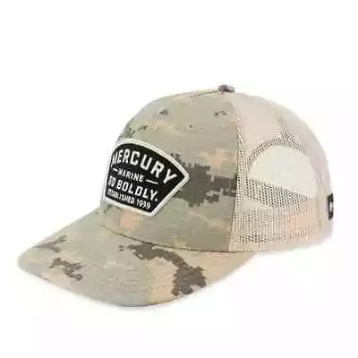 New Mercury Go Boldly Trucker Camo Hat • $5