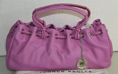 NEW Tanner Krolle London Handbag Leather Bag Lilac Purple Pink  • $854.82