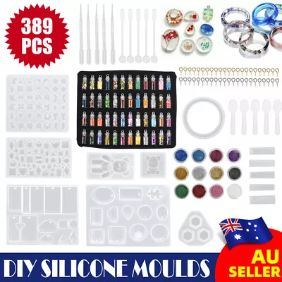 389X DIY Jewelry Mould Handmade Crystal Glue Making Kit Resin Silicone Mold Set • $14.99