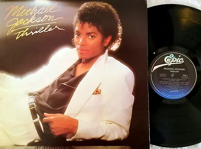 MICHAEL JACKSON ~ Thriller ~ 1982 Epic Vinyl LP Record~  EX/NM • $33.33