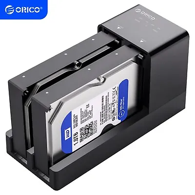 ORICO USB3.0 To SATA Dual Bay Docking Station Offline Clone 2.5 /3.5  Hard Drive • $45.70