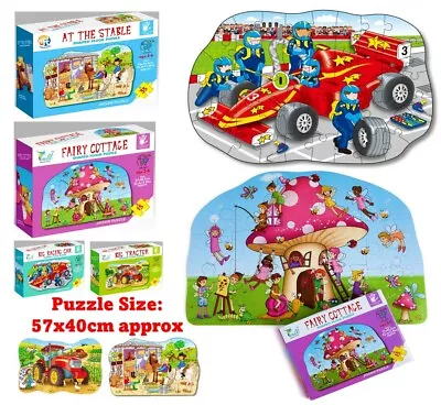 57 X 40cm Junior Jigsaw Puzzle Kids Jigsaw Learning Puzzle Shaped Floor Puzzle • $17.95