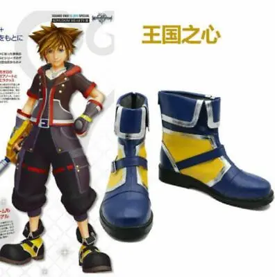 £51.59 • Buy Kingdom Hearts 3 Sora Short Ver Cosplay Boots Shoes Anime Halloween Christmas