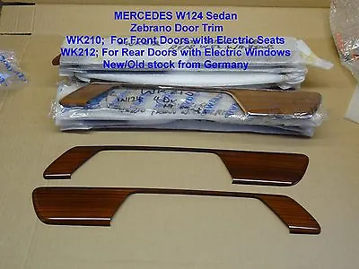 Mercedes W124 E Class ZEBRANO WOOD REAR DOOR PANELS With ELECTRIC Window 2pce • $61.14