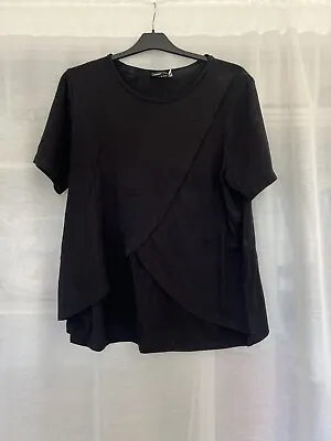 Asos Maternity Nursing Black Lounge Pyjama Top Size 18 • £8.99