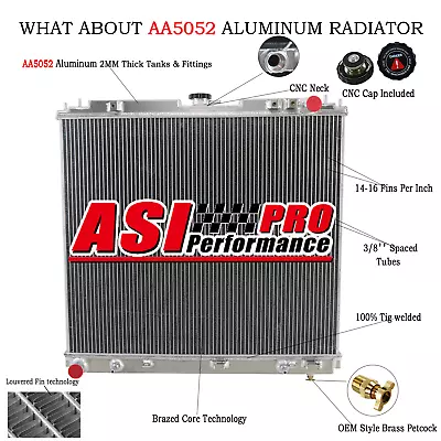 3 ROW Aluminum Radiator For 2005-2013 Nissan Pathfinder R51 Petrol 4.0L 6cyl PRO • $279