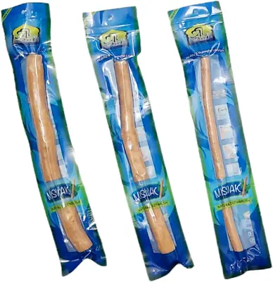 3 Pack Of Sewak Siwak Meswak Miswak Sticks Stick Al Khair Natural Herbal Toothbr • $15.96