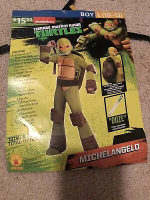 Teenage Mutant Ninja Turtles Michelangelo Costume Boys Size Large (10/12) • $6.99