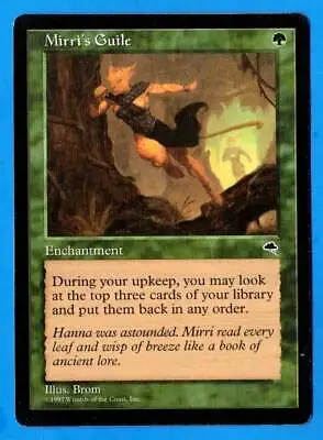 Mirri's Guile - Tempest MTG Rare Green Enchantment LP • $28