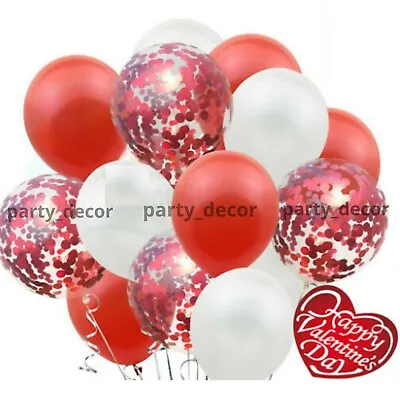 10  12  Metallic Pearl Confetti Latex Balloons Plain Colourful Birthday Baloons • $3.67